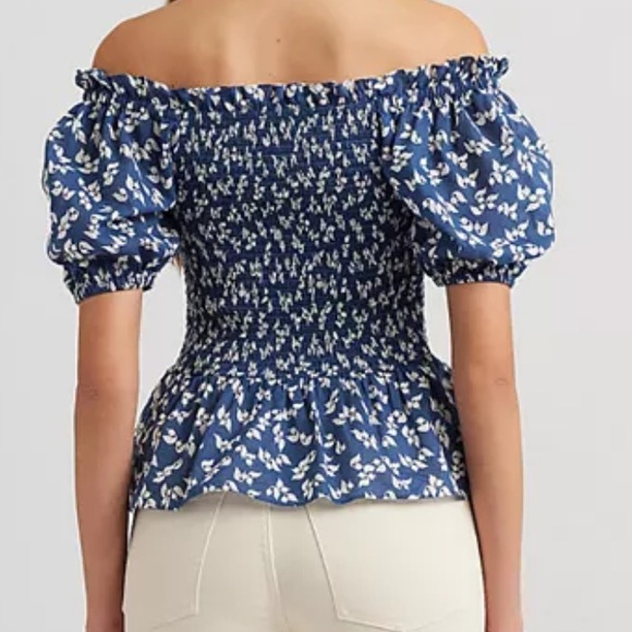 Lauren Ralph Lauren Floral Print Peplum Blouse - Picture 2 of 8